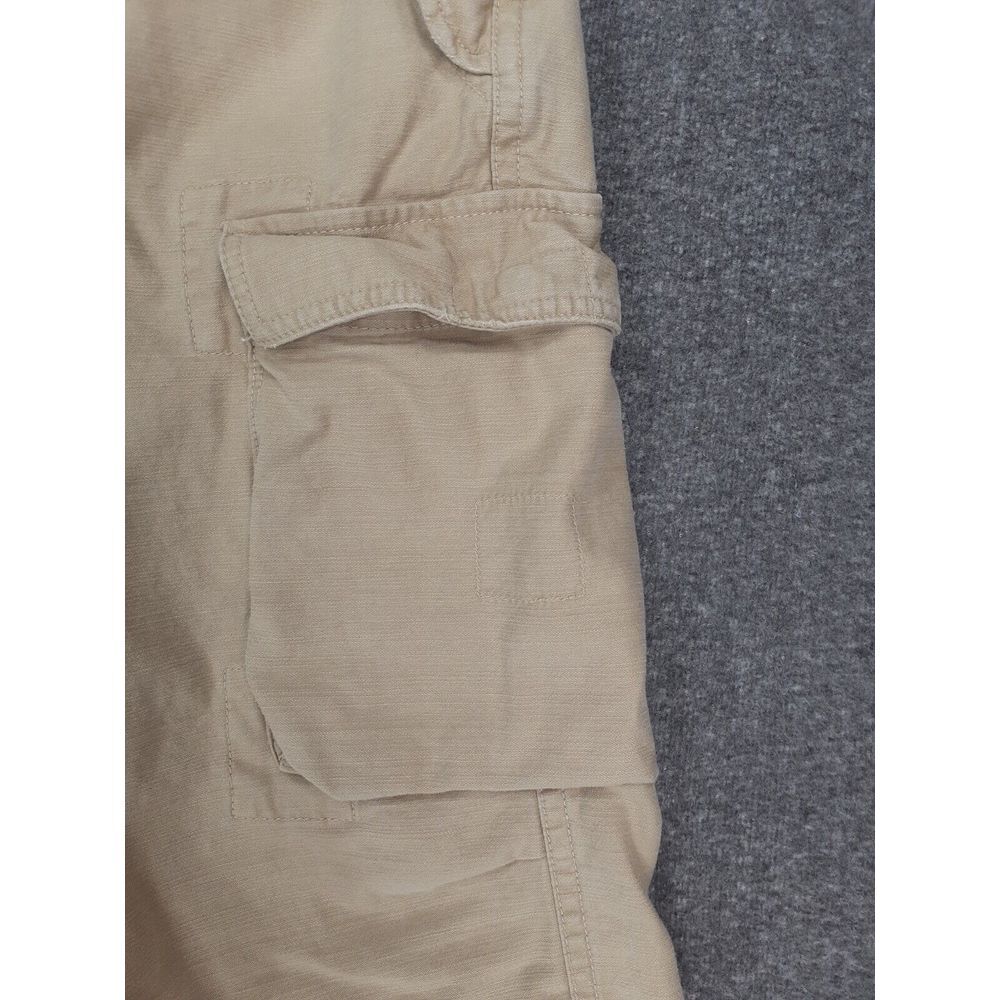 Vintage Polo Jeans Co. Baggy Cargo Pants Mens (fits 36x29) beige skater Wide leg - Picture 4 of 15